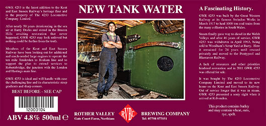 Rother Valley Brewing Company Bottled New Tank Water