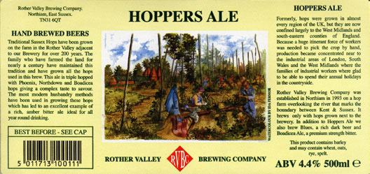 Rother Valley Brewing Company Bottled Hopper Ale